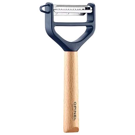 Opinel Eplucheur Rasoir T DUO Bois Bleu 4 Opinel Eplucheur Rasoir T DUO Bois Bleu – Image 2