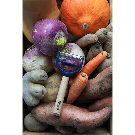 Opinel Eplucheur Rasoir T DUO Bois Bleu 5 Opinel Eplucheur Rasoir T DUO Bois Bleu – Image 3