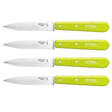 Opinel Set 4 Couteaux Office Lames Lisses Inox 10 Cm Coloris Pomme 3 Opinel Set 4 Couteaux Office Lames Lisses Inox 10 Cm Coloris Pomme