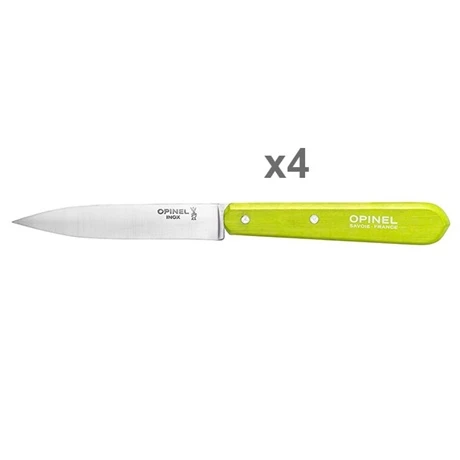 Opinel Set 4 Couteaux Office Lames Lisses Inox 10 Cm Coloris Pomme 4 Opinel Set 4 Couteaux Office Lames Lisses Inox 10 Cm Coloris Pomme – Image 2