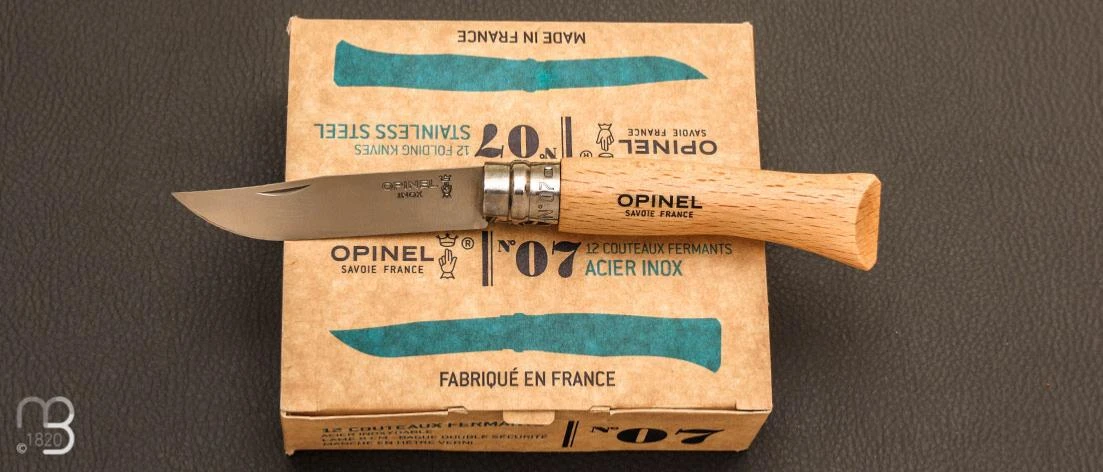 Boîte De 12 Couteaux Opinel N°7 Inox Hêtre 3 Boîte De 12 Couteaux Opinel N°7 Inox Hêtre
