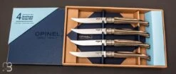 Coffret 4 Couteaux Table Opinel Bouleau Lamellé