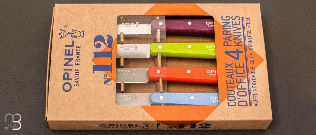 Coffret De 4 Couteaux Opinel N°112 Couleurs Acidulées 3 Coffret De 4 Couteaux Opinel N°112 Couleurs Acidulées