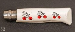 Couteau Opinel Tour De France Maillot Blanc à Pois Rouges -Opinel COUTEAU OPINEL TOUR FRANCE MAILLOT BLANC POIS ROUGES 3 zoom