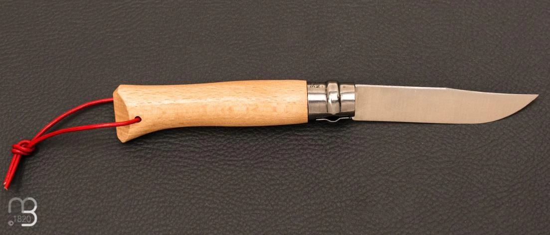 Couteau " Le Savoyard " N°08 Par Opinel - Inox Hêtre 4 Couteau " Le Savoyard " N°08 Par Opinel - Inox Hêtre – Image 2