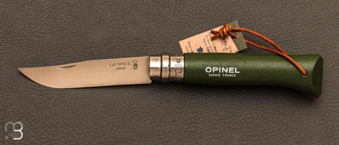 Couteau Opinel N°8 Baroudeur Kaki 3 Couteau Opinel N°8 Baroudeur Kaki