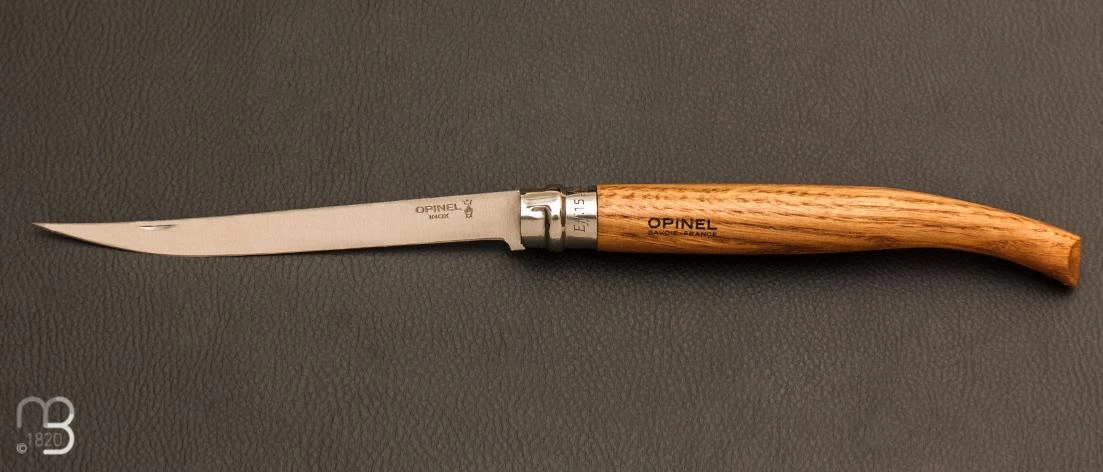 Couteau Opinel N°15 Effilé Lame Inox Manche En Chêne 3 Couteau Opinel N°15 Effilé Lame Inox Manche En Chêne