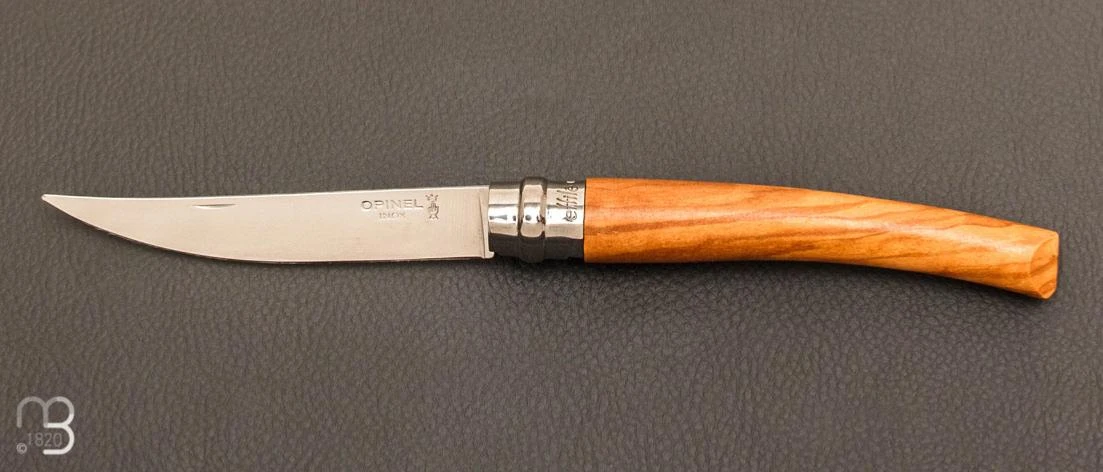 Couteau Opinel Effilé N°10 Inox Olivier - Nouvelle Version 3 Couteau Opinel Effilé N°10 Inox Olivier - Nouvelle Version