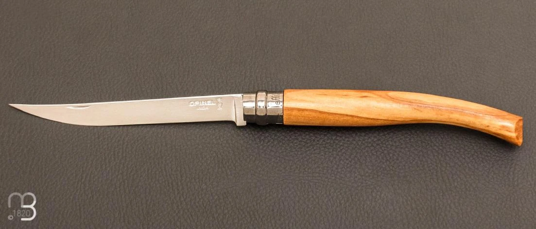 Couteau Opinel Effilé N°12 Inox Olivier - Nouvelle Version 3 Couteau Opinel Effilé N°12 Inox Olivier - Nouvelle Version