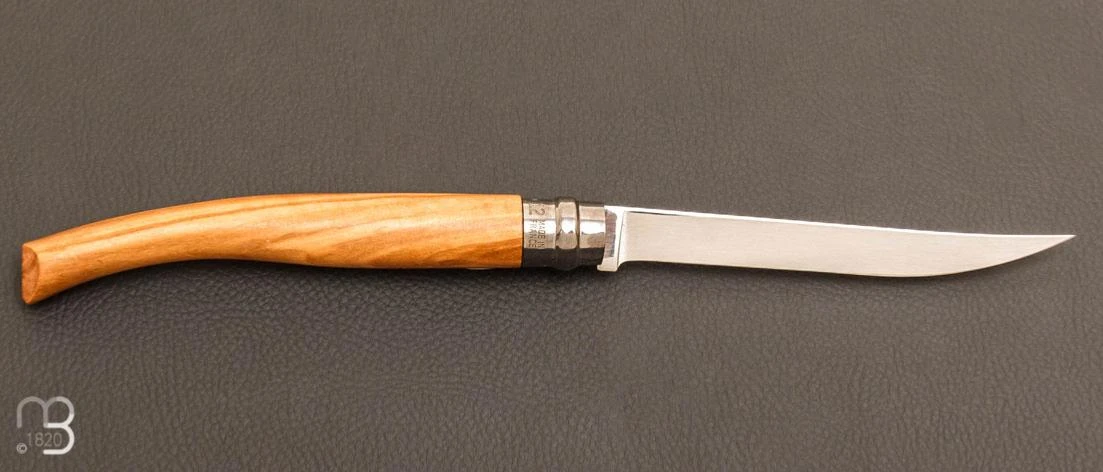 Couteau Opinel Effilé N°12 Inox Olivier - Nouvelle Version 4 Couteau Opinel Effilé N°12 Inox Olivier - Nouvelle Version – Image 2
