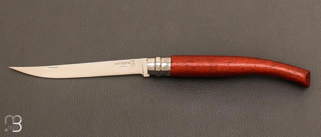 Couteau Opinel Effilé N°12 Inox Padouk - Nouvelle Version 3 Couteau Opinel Effilé N°12 Inox Padouk - Nouvelle Version