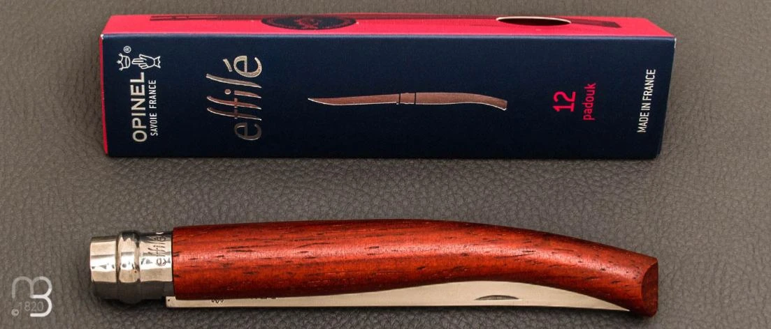 Couteau Opinel Effilé N°12 Inox Padouk - Nouvelle Version 6 Couteau Opinel Effilé N°12 Inox Padouk - Nouvelle Version – Image 4