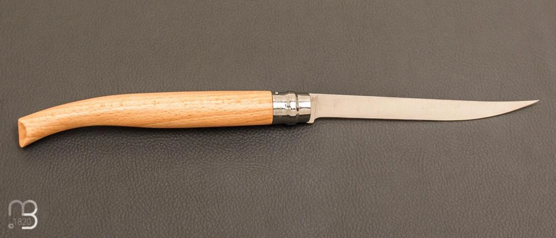 Couteau Opinel Effilé N°15 Inox Hêtre - Nouvelle Version 4 Couteau Opinel Effilé N°15 Inox Hêtre - Nouvelle Version – Image 2