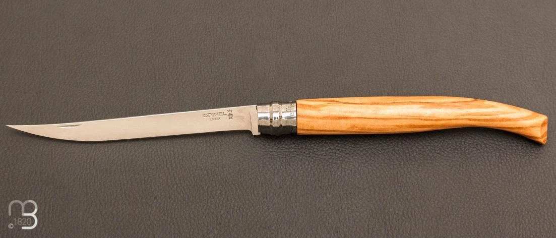 Couteau Opinel Effilé N°15 Inox Olivier - Nouvelle Version 3 Couteau Opinel Effilé N°15 Inox Olivier - Nouvelle Version