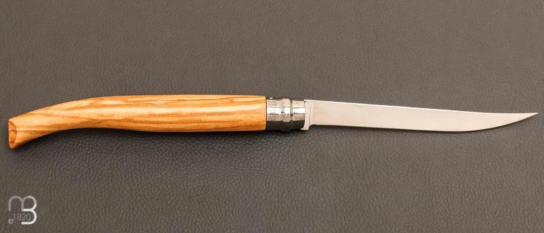 Couteau Opinel Effilé N°15 Inox Olivier - Nouvelle Version 4 Couteau Opinel Effilé N°15 Inox Olivier - Nouvelle Version – Image 2