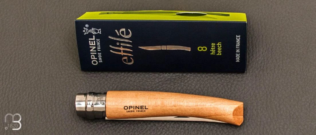 Couteau Opinel Effilé N°8 Inox Hêtre - Nouvelle Version 6 Couteau Opinel Effilé N°8 Inox Hêtre - Nouvelle Version – Image 4