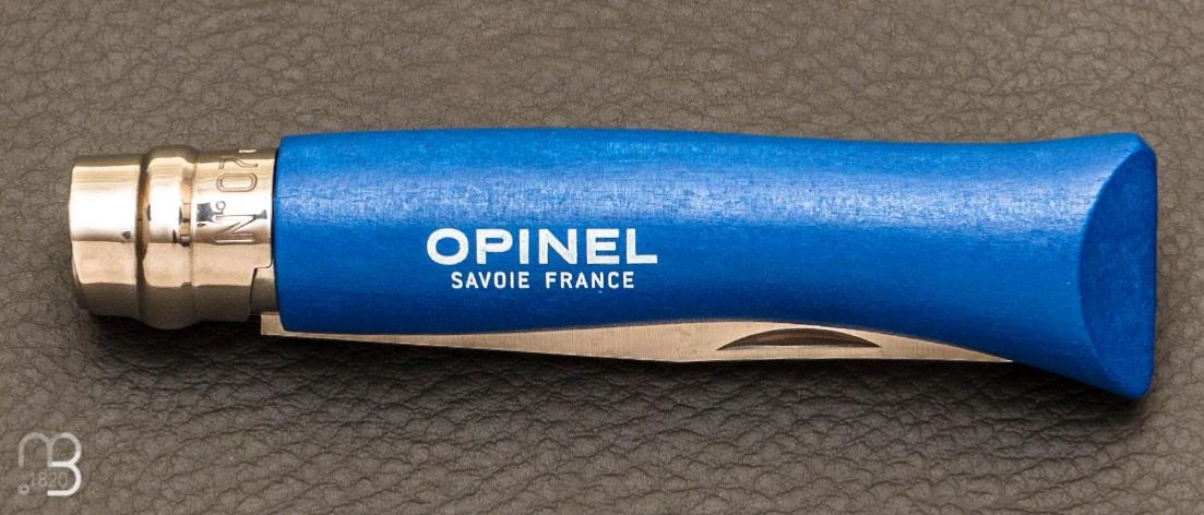 Couteau Opinel Enfant N°7 Inox Hêtre Bleu 5 Couteau Opinel Enfant N°7 Inox Hêtre Bleu – Image 3