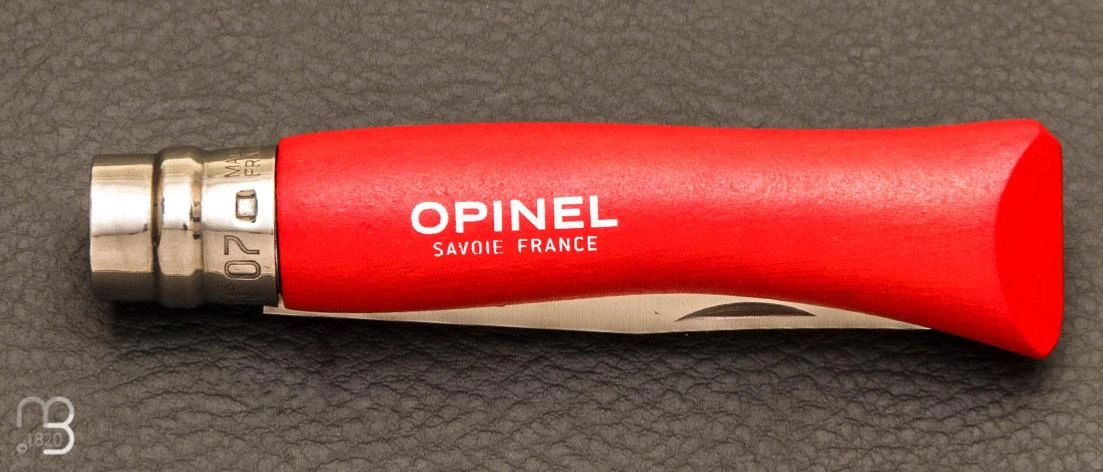 Couteau Opinel Enfant N°7 Inox Hêtre Rouge 5 Couteau Opinel Enfant N°7 Inox Hêtre Rouge – Image 3