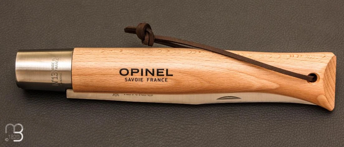 Couteau Opinel Géant N°13 Lame Inoxydable - Hêtre 5 Couteau Opinel Géant N°13 Lame Inoxydable - Hêtre – Image 3