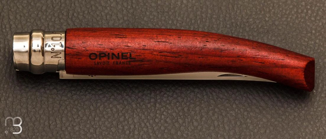 Couteau Opinel N°10 Effilé Lame Inox Manche En Padouk 5 Couteau Opinel N°10 Effilé Lame Inox Manche En Padouk – Image 3
