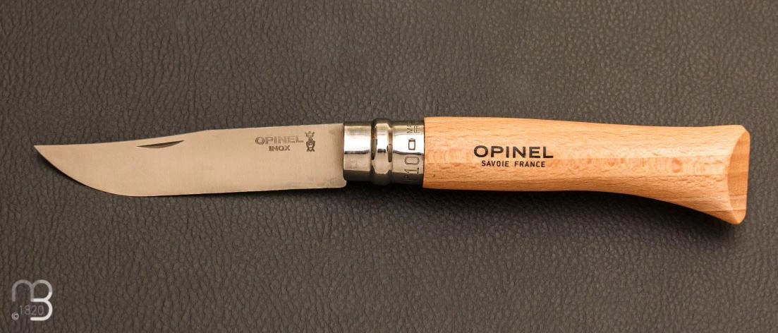 Couteau Opinel N°10 Manche Hêtre - Lame Acier Inoxydable 3 Couteau Opinel N°10 Manche Hêtre - Lame Acier Inoxydable