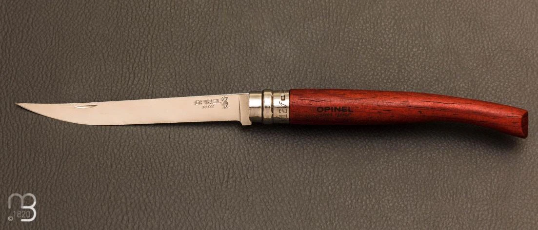 Couteau Opinel N°12 Effilé Lame Inox Manche En Padouk 3 Couteau Opinel N°12 Effilé Lame Inox Manche En Padouk
