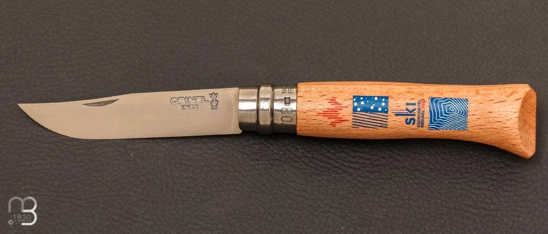Couteau " Opinel N°8 MERIBEL - COURCHEVEL 2023 " - Championnats Du Monde De Ski Alpin 2023 3 Couteau " Opinel N°8 MERIBEL - COURCHEVEL 2023 " - Championnats Du Monde De Ski Alpin 2023