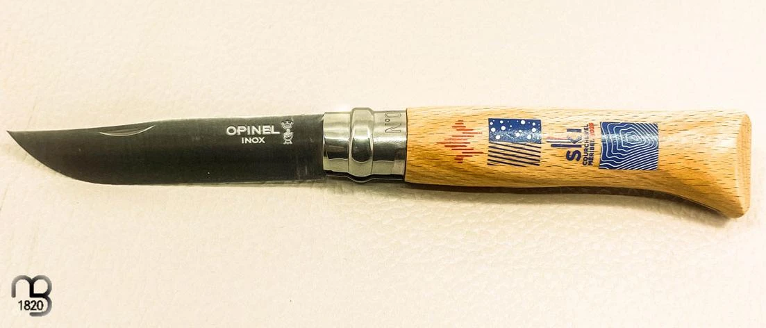 Couteau " Opinel N°8 MERIBEL - COURCHEVEL 2023 " - Championnats Du Monde De Ski Alpin 2023 6 Couteau " Opinel N°8 MERIBEL - COURCHEVEL 2023 " - Championnats Du Monde De Ski Alpin 2023 – Image 4