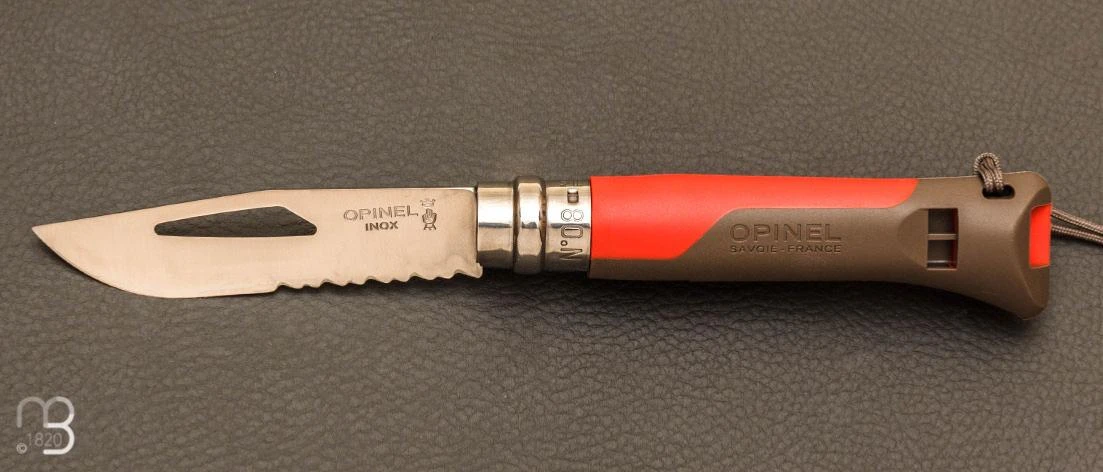 Couteau Opinel N°8 Outdoor Terre/Rouge 3 Couteau Opinel N°8 Outdoor Terre/Rouge