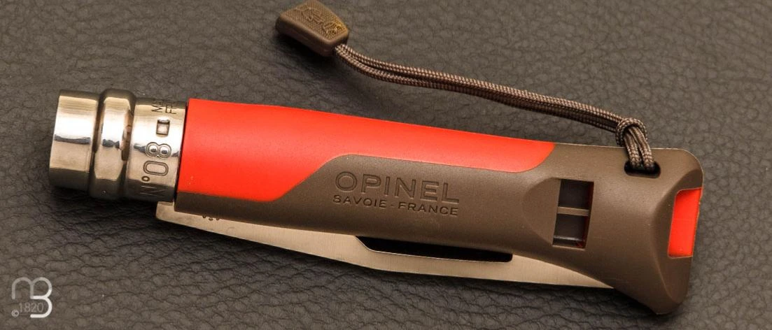 Couteau Opinel N°8 Outdoor Terre/Rouge 5 Couteau Opinel N°8 Outdoor Terre/Rouge – Image 3