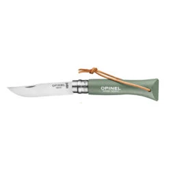 Couteau Pliant Français Baroudeur N°06 Inox Sauge Manche Bois De Charme Opinel