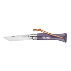 Couteau Pliant Français Baroudeur N°06 Inox Violet Manche Bois De Charme Opinel