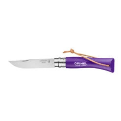 Couteau Pliant Français Baroudeur N°07 Inox Violet Manche Bois De Charme Opinel