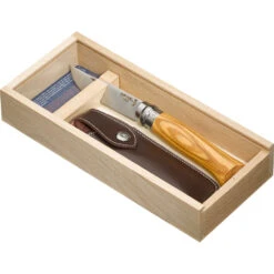 Couteau Pliant Français Plumier Inox N°08 Olivier Manche Olivier Opinel