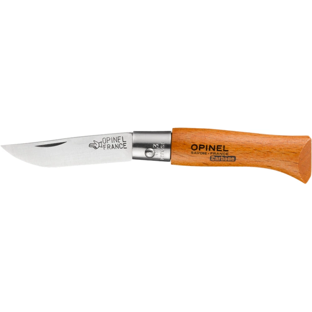 Couteau Pliant Français Tradition Carbone N°03 Manche Hêtre Opinel 3 Couteau Pliant Français Tradition Carbone N°03 Manche Hêtre Opinel