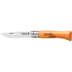 Couteau Pliant Français Tradition Carbone N°06 Manche Hêtre Opinel