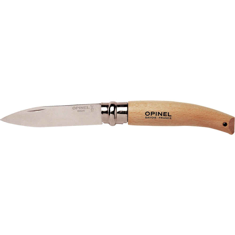 Couteau Pliant Français De Jardin Inox N°08 Manche Hêtre Opinel 3 Couteau Pliant Français De Jardin Inox N°08 Manche Hêtre Opinel