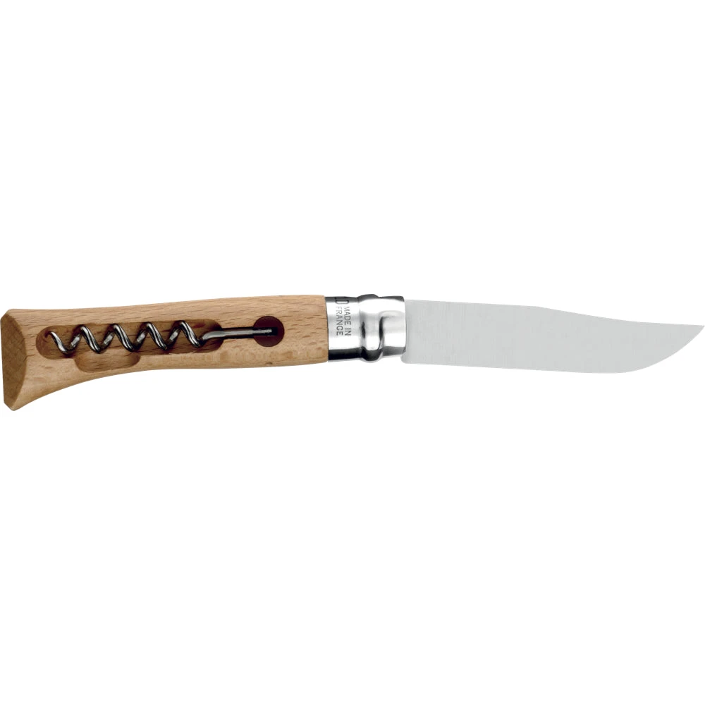 Couteau Pliant Multi-fonctions Tire Bouchon Inox N°10 Manche Hêtre Opinel 3 Couteau Pliant Multi-fonctions Tire Bouchon Inox N°10 Manche Hêtre Opinel