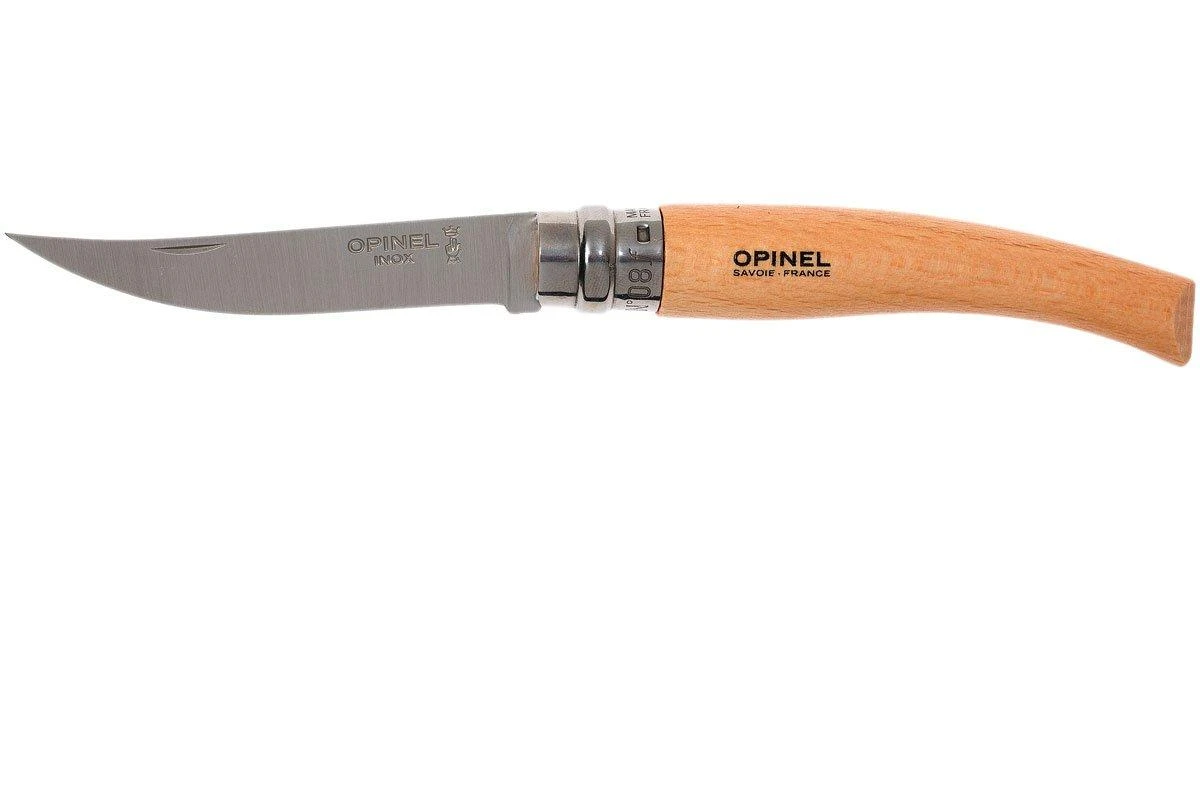 Opinel Slim Line No. 8, Hêtre, Couteau De Poche 3 Opinel Slim Line No. 8, Hêtre, Couteau De Poche