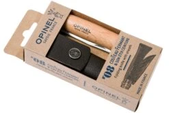 Opinel Couteau De Poche No. 8 Classic, Inox, Avec étui En Cuir, Hêtre -Opinel OP001089 11 opinel v201903