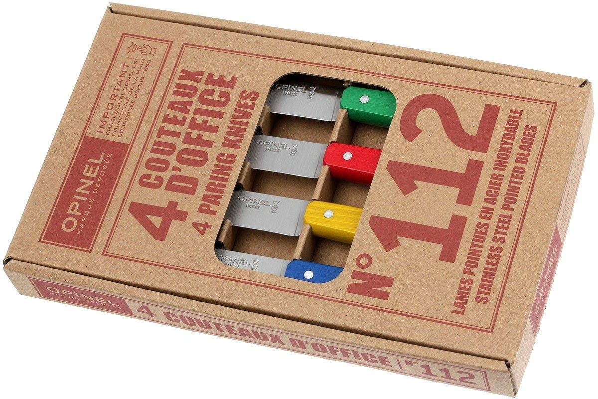 Opinel Set De 4 Couteaux D'office N°112 Classiques 11 Opinel Set De 4 Couteaux D'office N°112 Classiques – Image 9