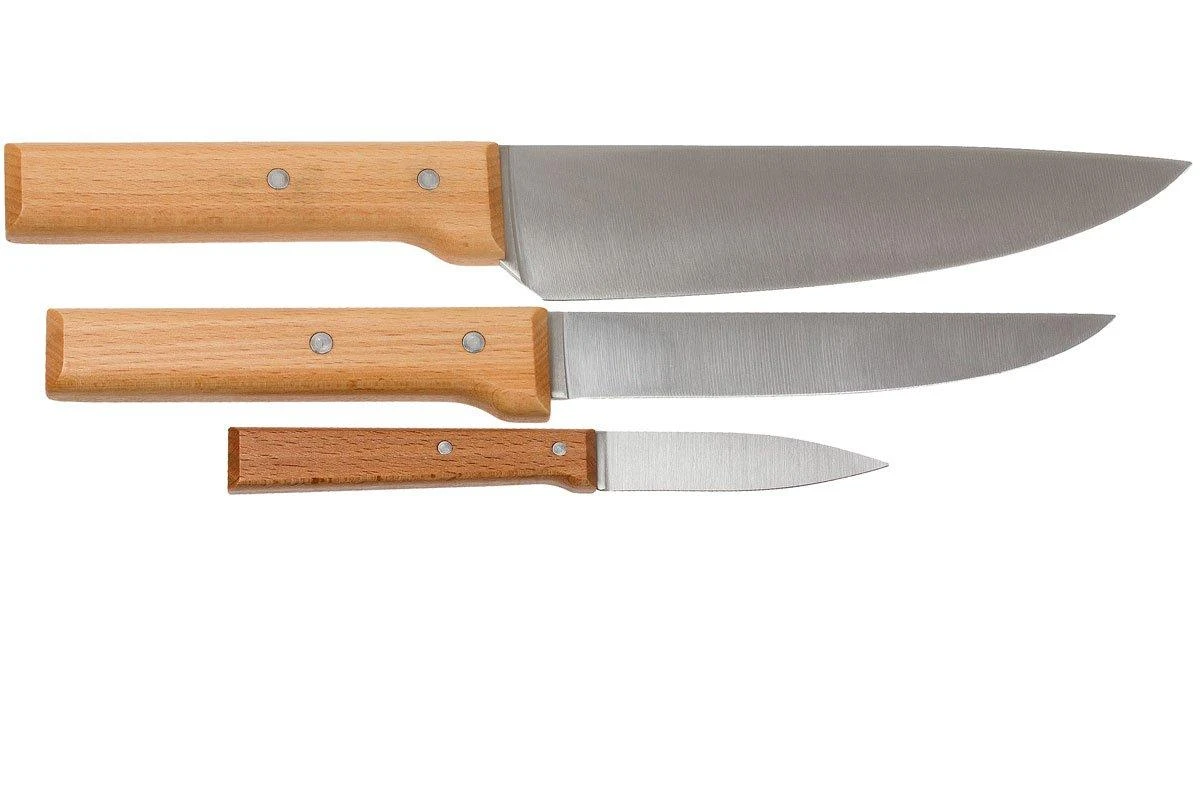 Opinel Trio Parrallèle OP001838, Set De Couteaux 3 Pièces 4 Opinel Trio Parrallèle OP001838, Set De Couteaux 3 Pièces – Image 2