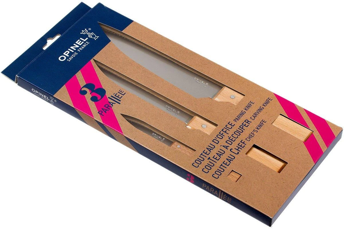 Opinel Trio Parrallèle OP001838, Set De Couteaux 3 Pièces 8 Opinel Trio Parrallèle OP001838, Set De Couteaux 3 Pièces – Image 6