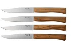 Opinel Facette Olive, Set De Quatre Couteaux De Table