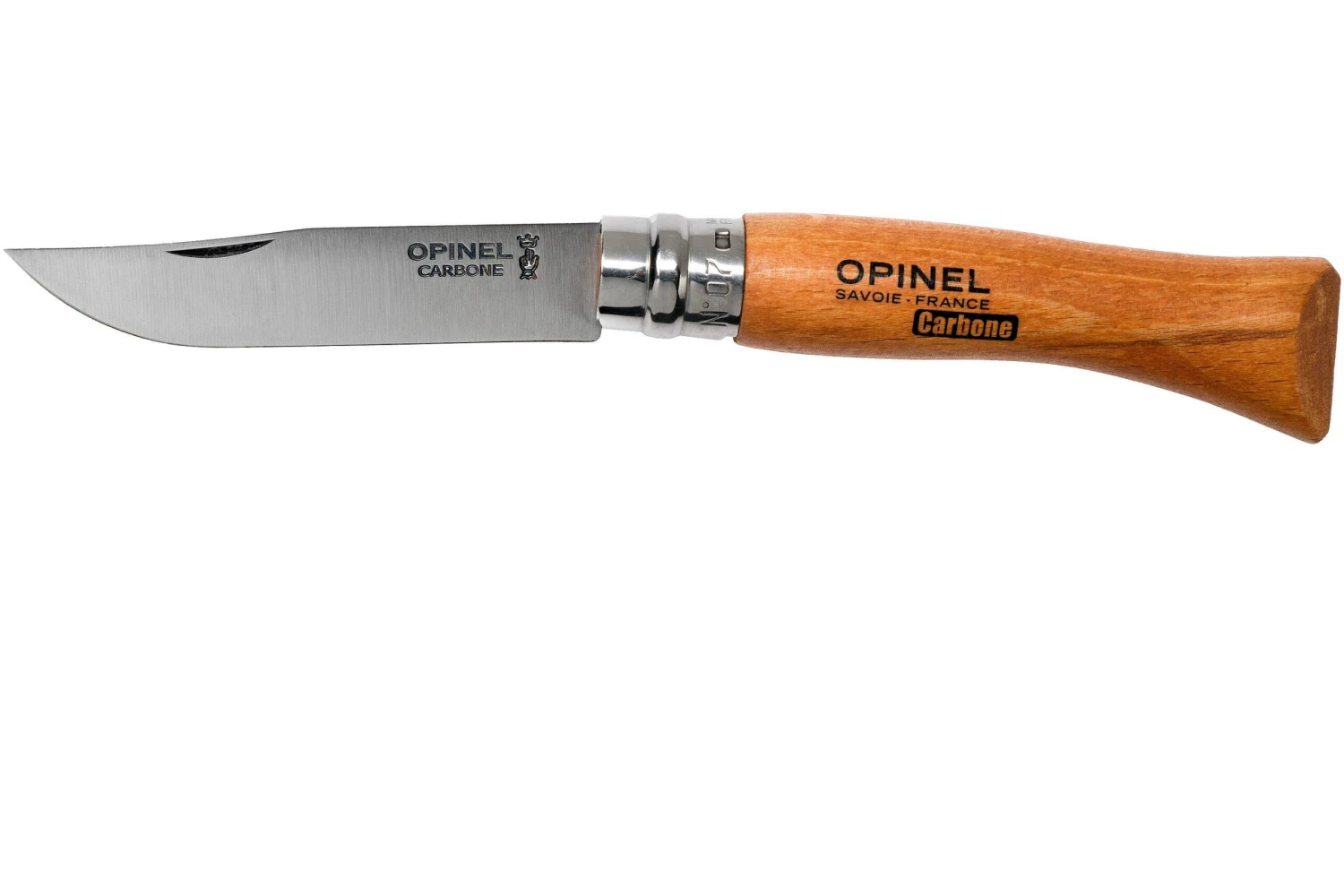Opinel No. 07, Couteau De Poche, Acier De Carbone, Lame 8 Cm 3 Opinel No. 07, Couteau De Poche, Acier De Carbone, Lame 8 Cm