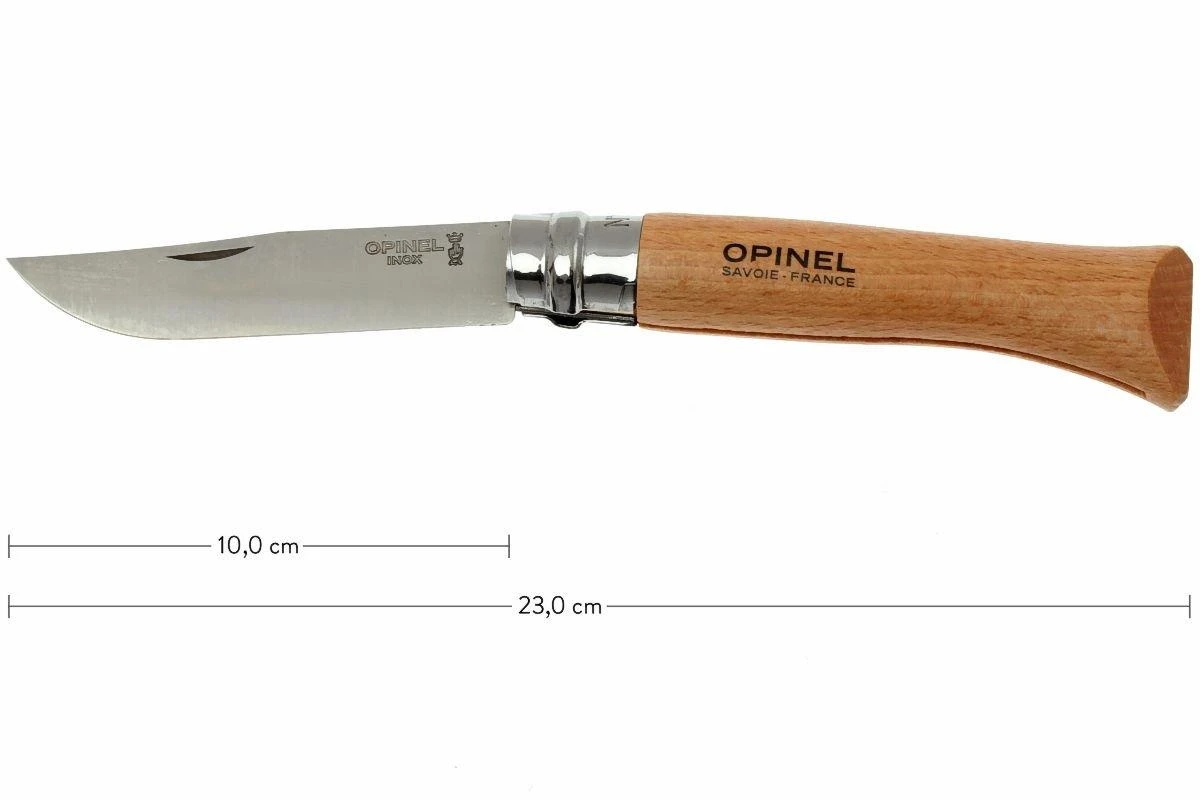 Opinel Couteau De Poche N° 10, Acier Inoxydable, 10 Cm 3 Opinel Couteau De Poche N° 10, Acier Inoxydable, 10 Cm