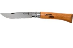 Opinel No. 10, Couteau De Poche, Acier De Carbone, Lame 10 Cm