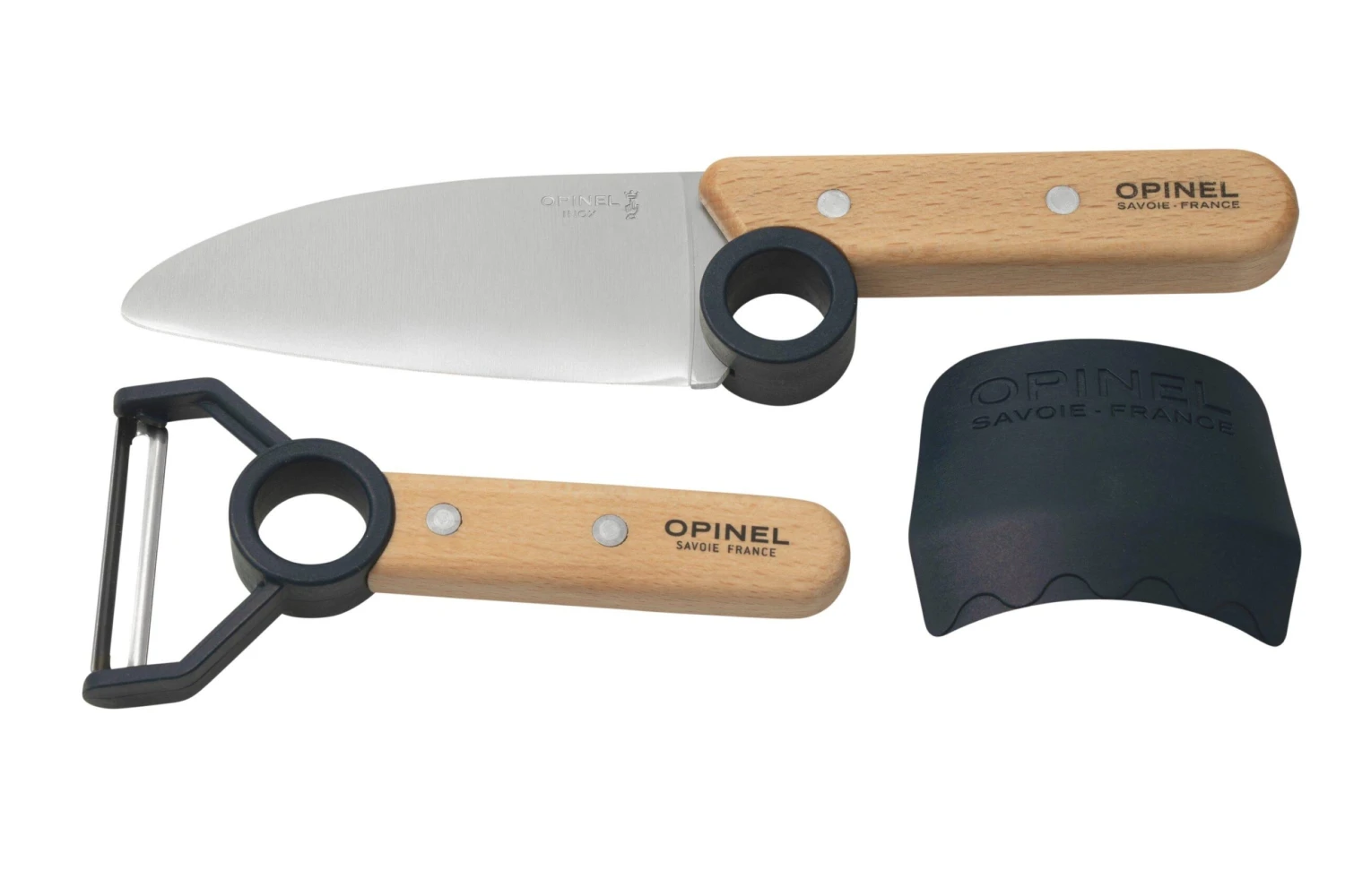 Opinel Le Petit Chef 002605 Set De Couteaux De Cuisine, Bleu 3 Opinel Le Petit Chef 002605 Set De Couteaux De Cuisine, Bleu
