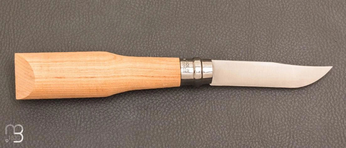 Couteau Opinel N°8 à Sculpter En Merisier - Lame Acier Carbone 4 Couteau Opinel N°8 à Sculpter En Merisier - Lame Acier Carbone – Image 2
