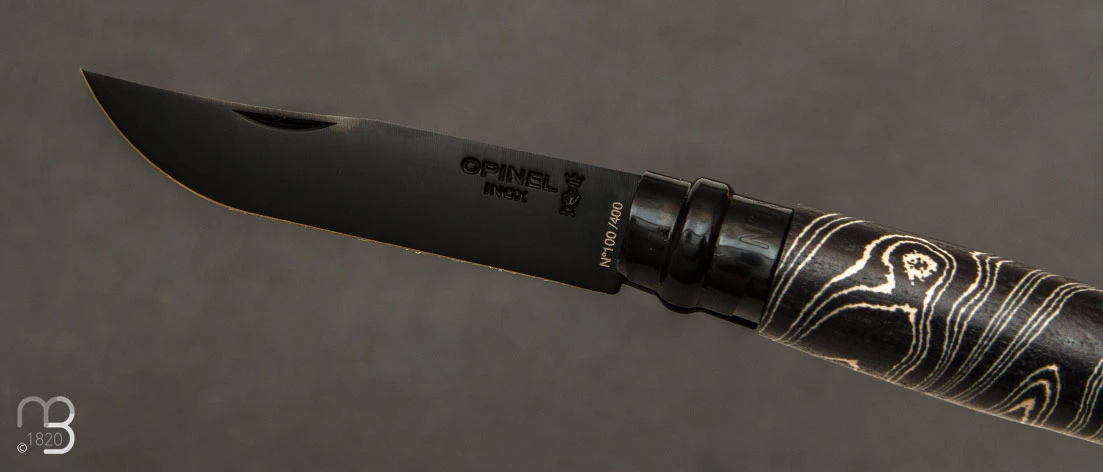 Couteau Opinel N°08 200 Ans Maison Berthier - Série Limitée - Lame Noire 6 Couteau Opinel N°08 200 Ans Maison Berthier - Série Limitée - Lame Noire – Image 4